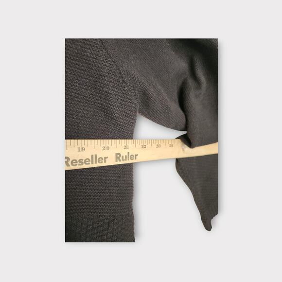 NEW Gudrun Sjödén Womens Black Wool Blend Knit Tunic Dress L Scandi Minimal - Picture 5 of 8